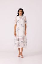 Larisa Zodiac Print Handwoven Dress view 1