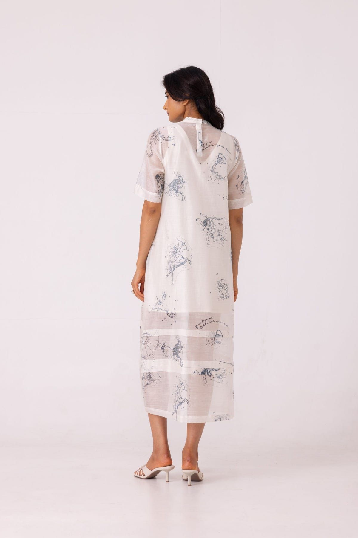 Larisa Zodiac Print Handwoven Dress - image 11