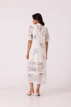 Larisa Zodiac Print Handwoven Dress view 11