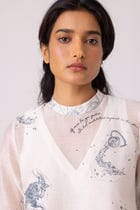 Larisa Zodiac Print Handwoven Dress view 4