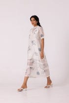 Larisa Zodiac Print Handwoven Dress view 9
