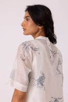 Larisa Zodiac Print Handwoven Dress view 10