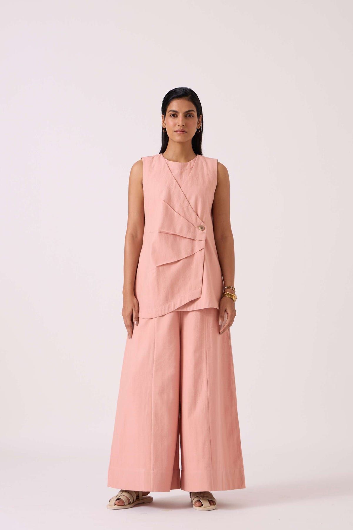 Vronsky Pink Handwoven Jumpsuit - image 13