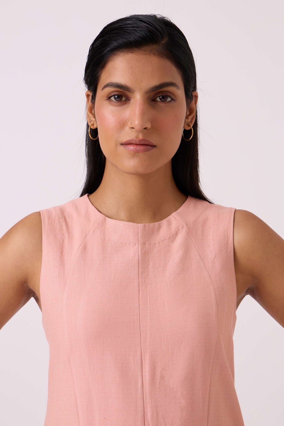 Vronsky Pink Handwoven Jumpsuit - image 4