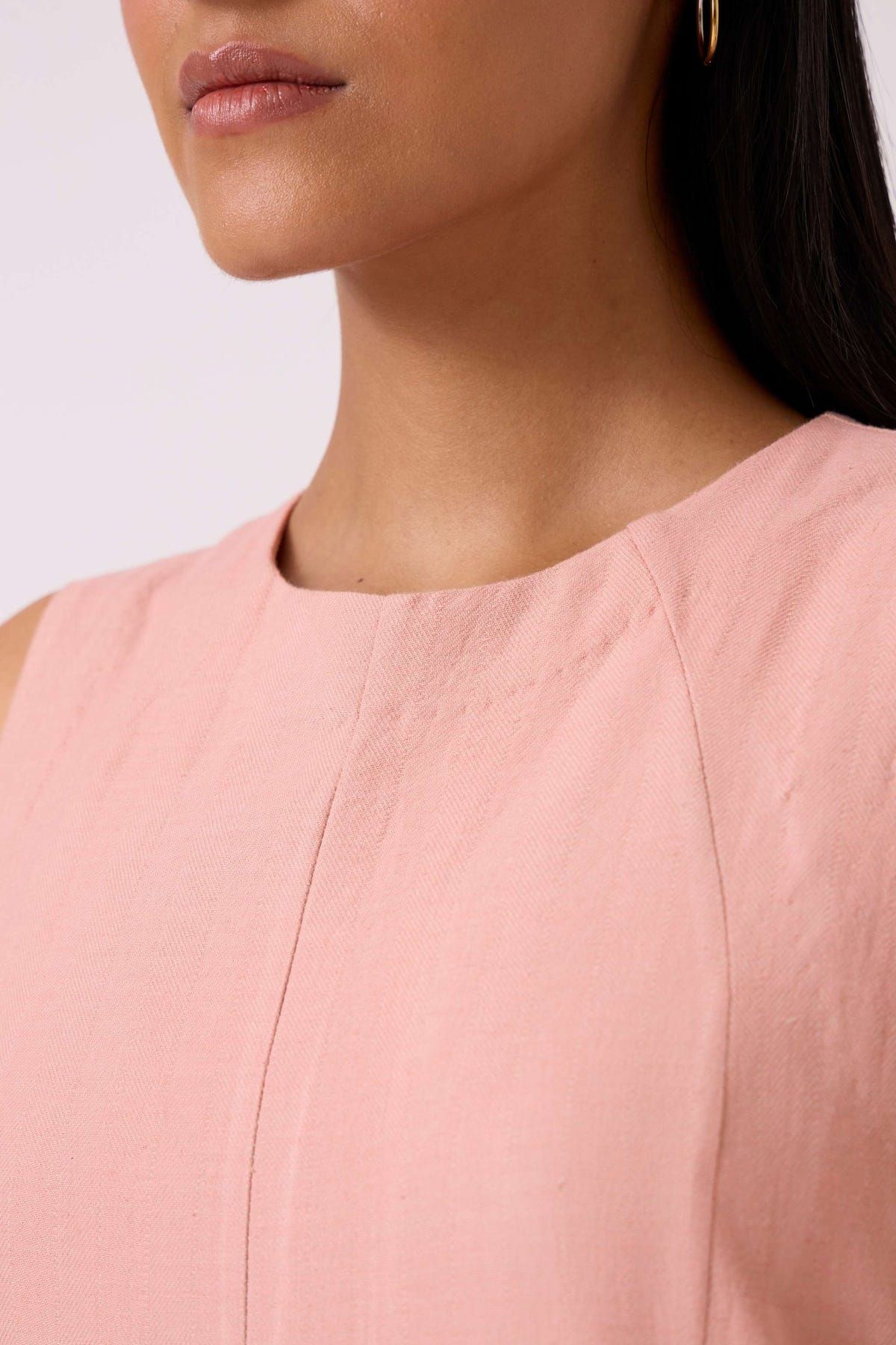 Vronsky Pink Handwoven Jumpsuit - image 5