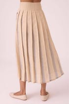 Mikhail Beige Handwoven Skirt view 11