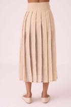 Mikhail Beige Handwoven Skirt view 12