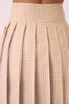 Mikhail Beige Handwoven Skirt view 10