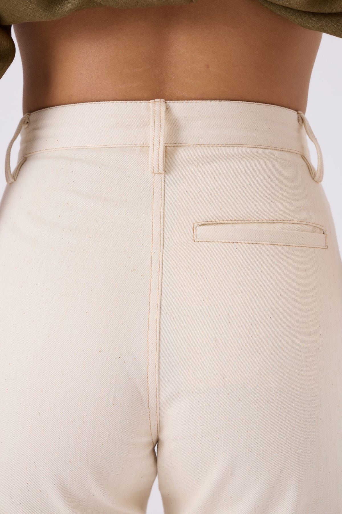Diane Straight Fit Khadi Denim - image 7