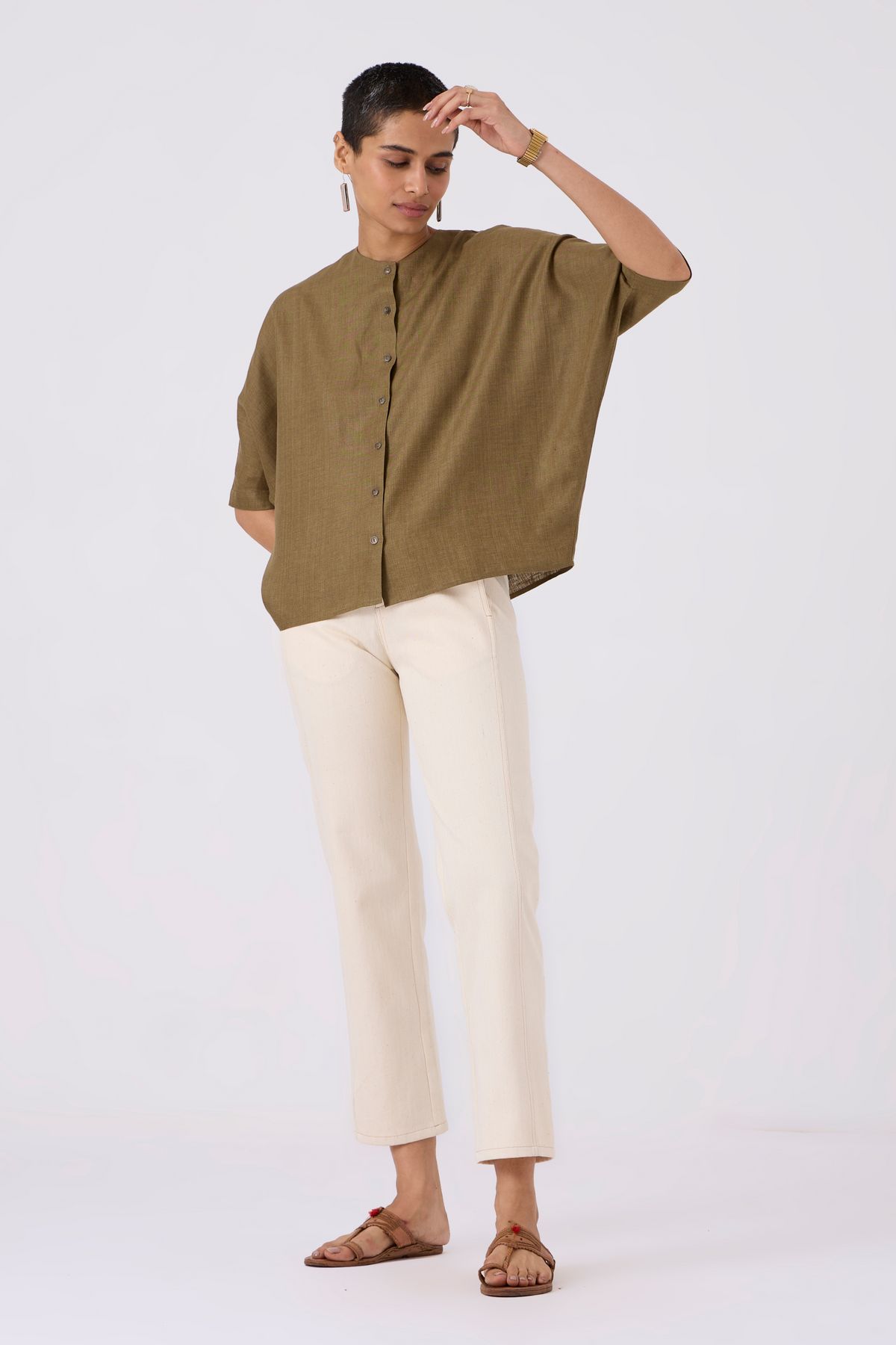 Diane Straight Fit Khadi Denim - image 8