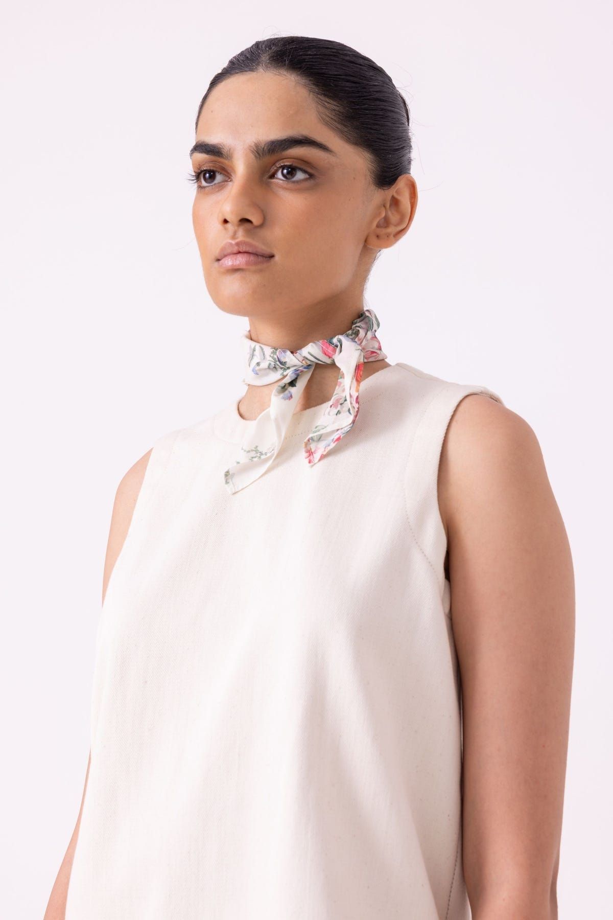 Dorothy Off White Handwoven Denim Top - image 7