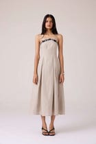 Suhjan Beige Linen Dress view 1