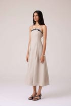 Suhjan Beige Linen Dress view 2