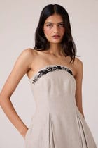 Suhjan Beige Linen Dress view 4