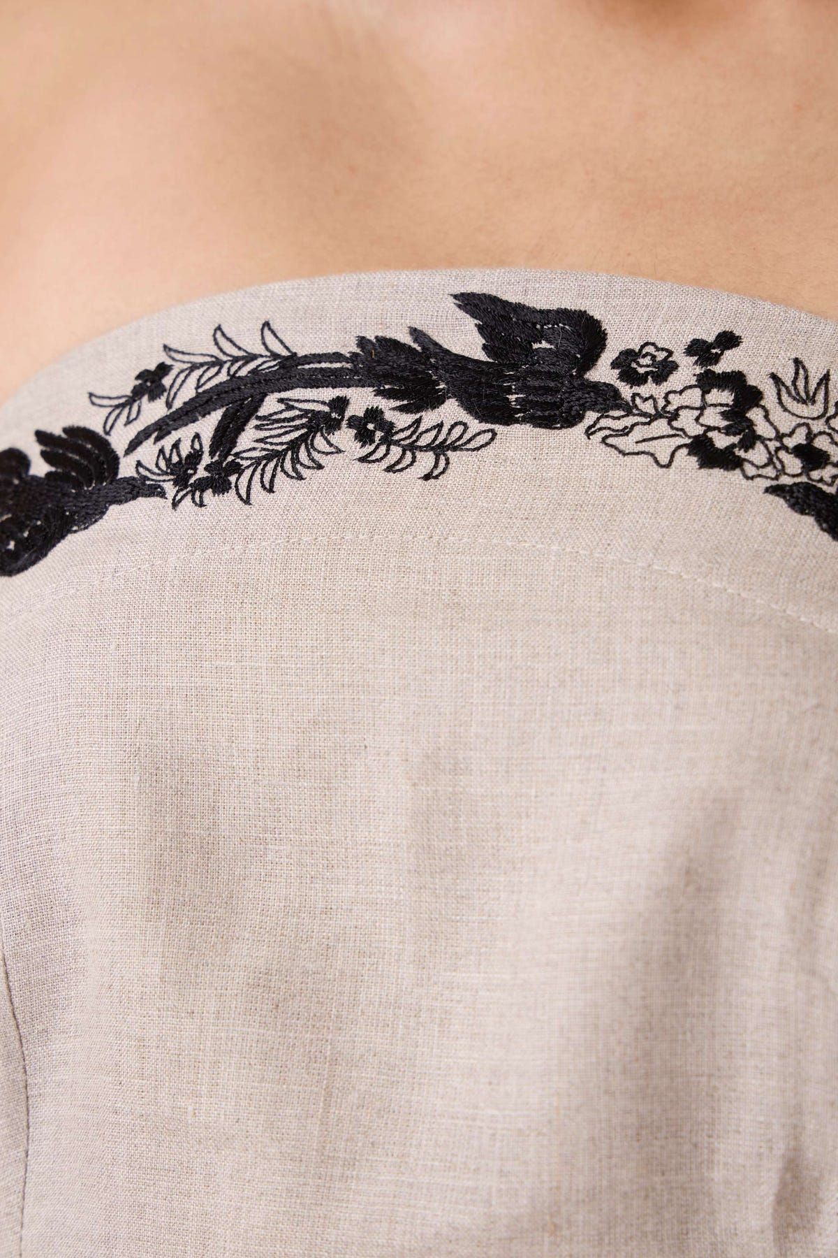 Suhjan Beige Linen Dress - image 8