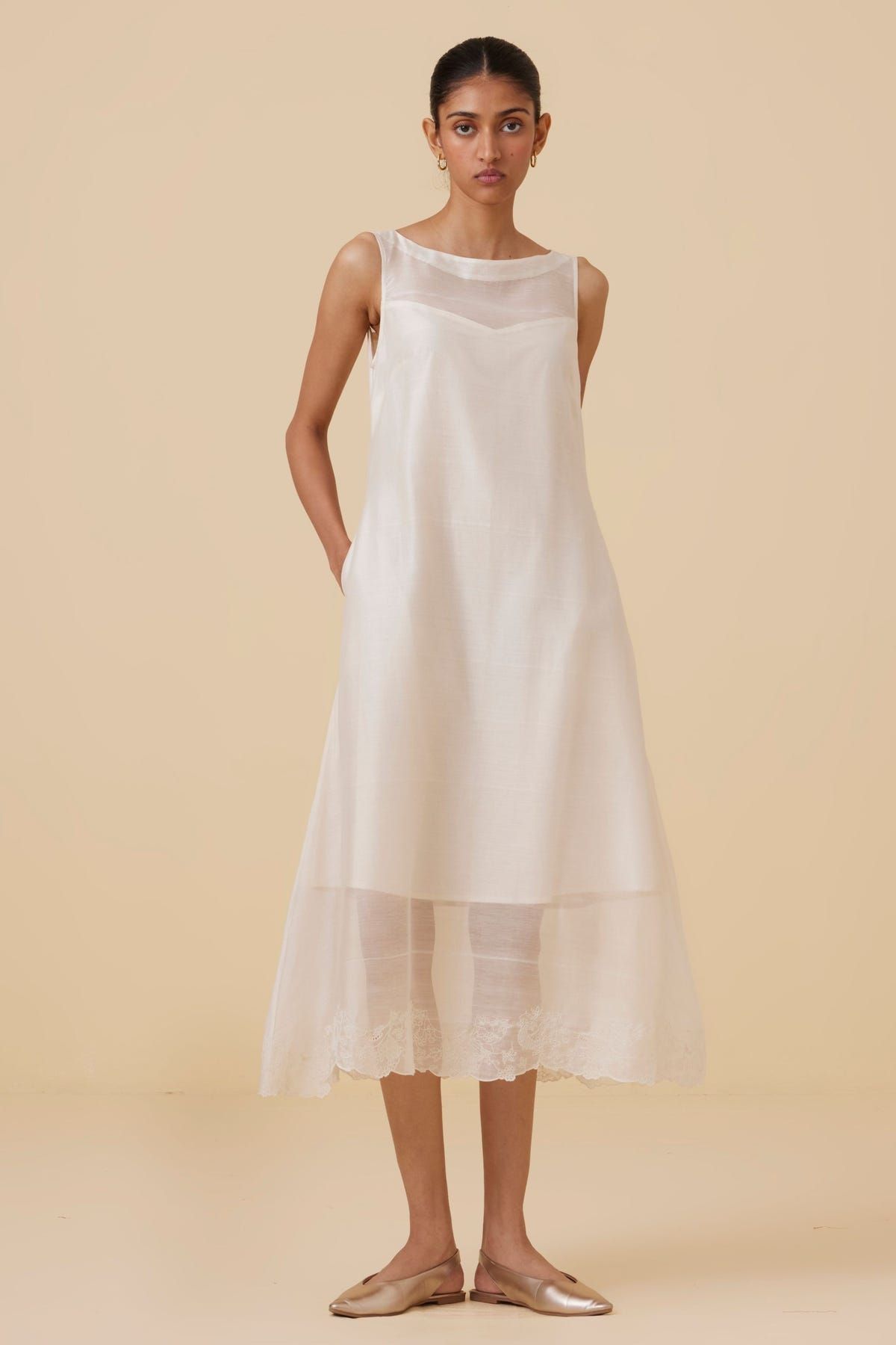 Reyah Handwoven Embroidered Dress - image 3