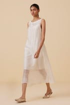 Reyah Handwoven Embroidered Dress view 7
