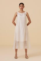 Reyah Handwoven Embroidered Dress view 8