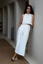 Woodstock Milk Pleated Pants view 1