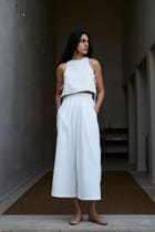 Woodstock Milk Pleated Pants view 3
