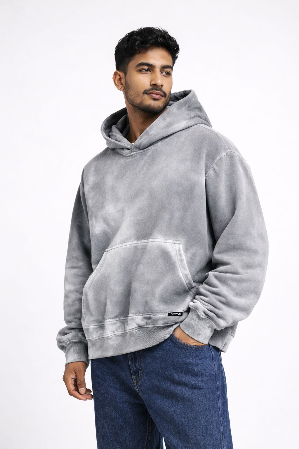 Hand Dyed Fleece Hoodie - image 1