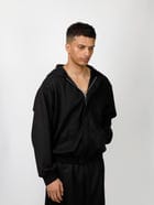 Suede Zipper Hoodie view 1