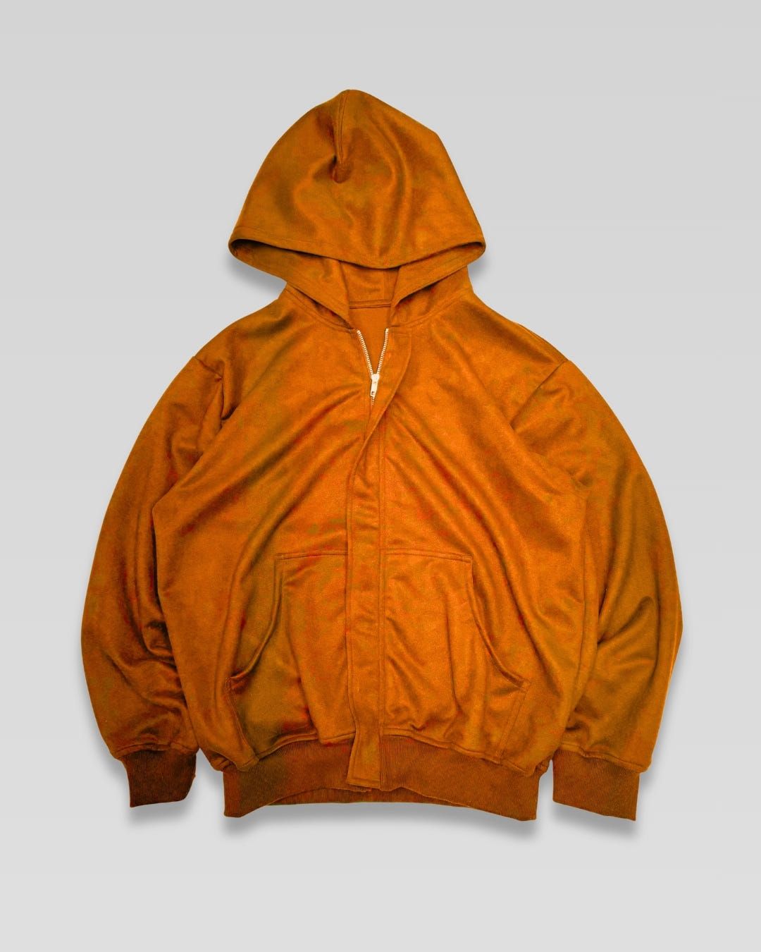 Suede Zipper Hoodie - image 8