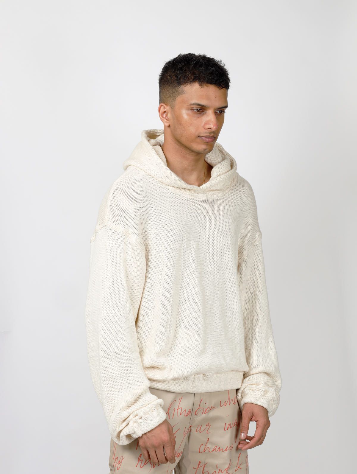 Knit Sweater Hoodie - image 2