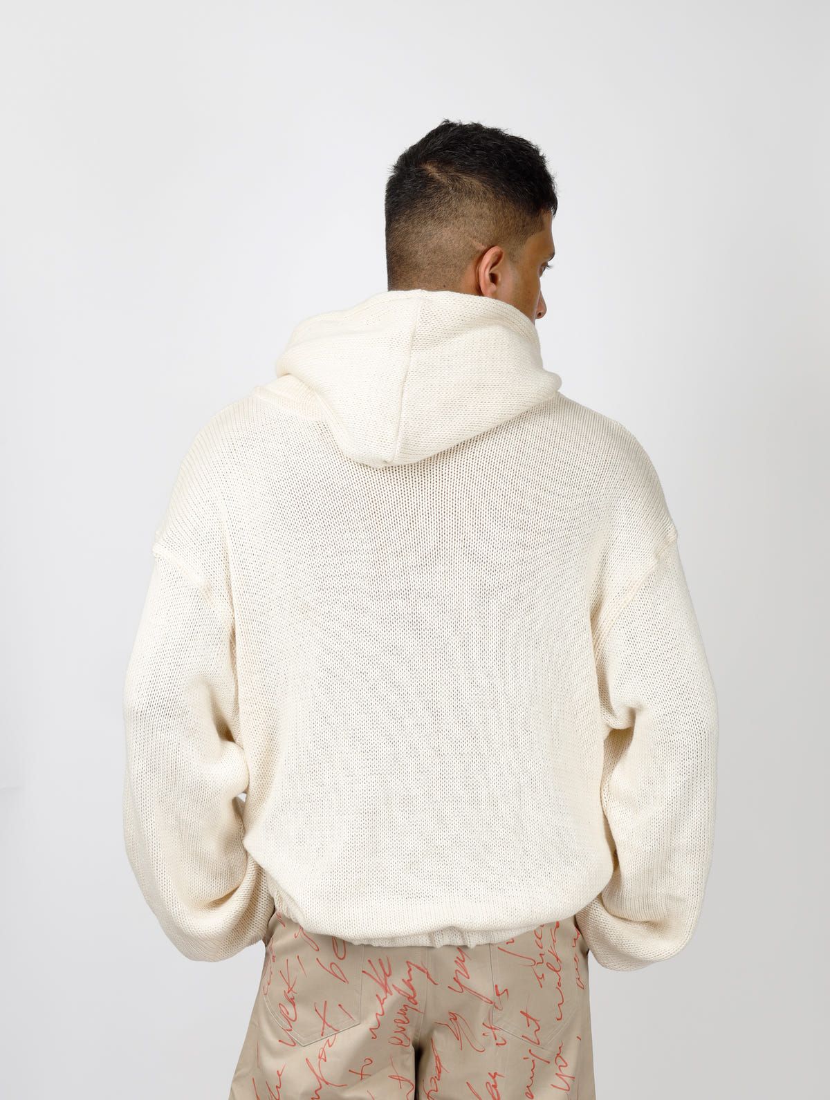 Knit Sweater Hoodie - image 3