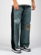 Olive Double Knee Stitch Jeans view 1