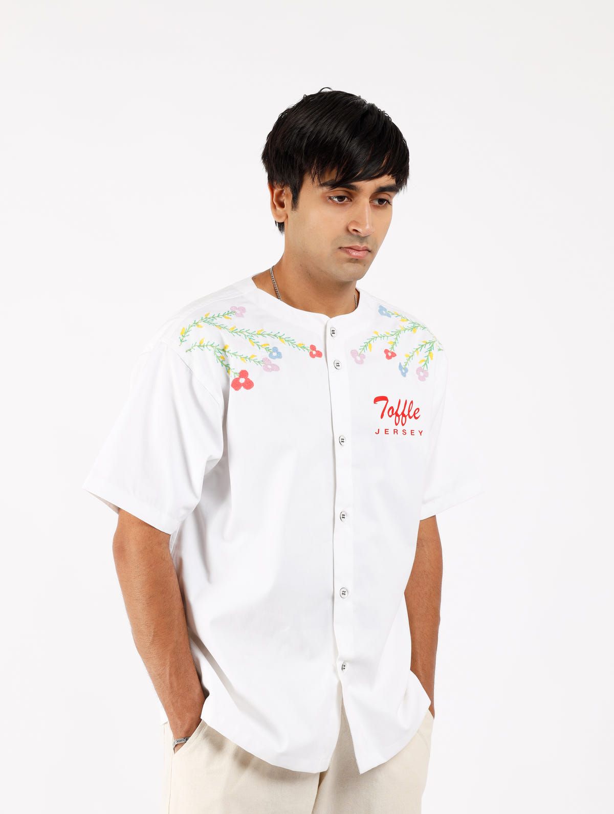 Floral Bright Jersey Shirt - image 3