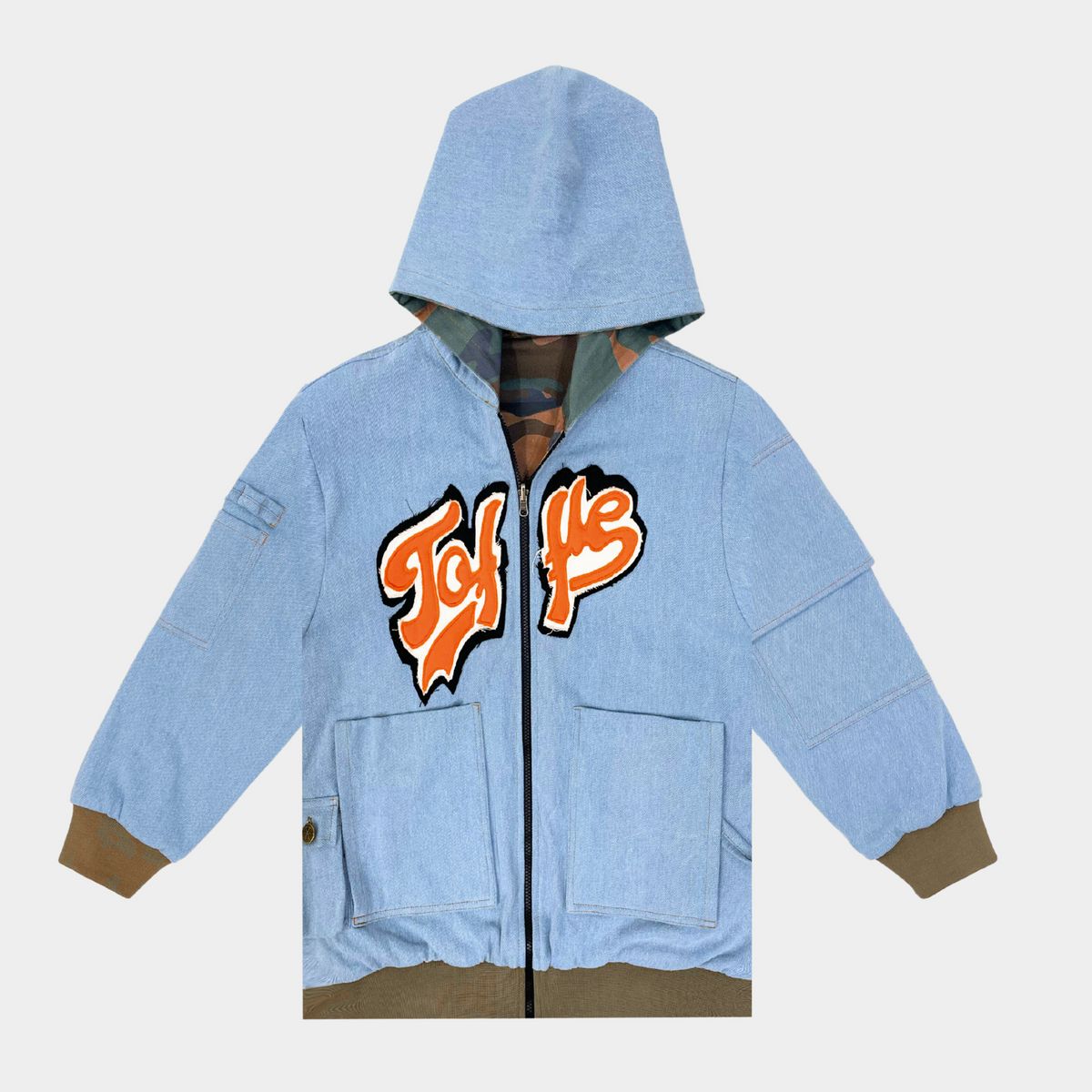 Denim Camo Reversible Jacket - image 11