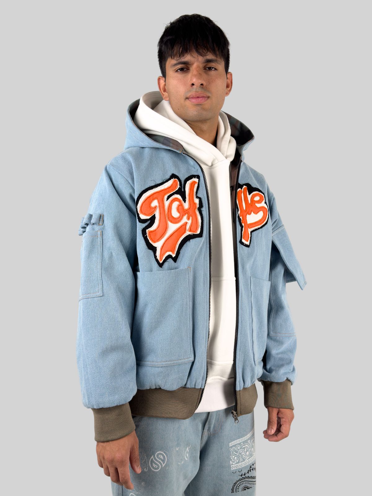 Denim Camo Reversible Jacket - image 5