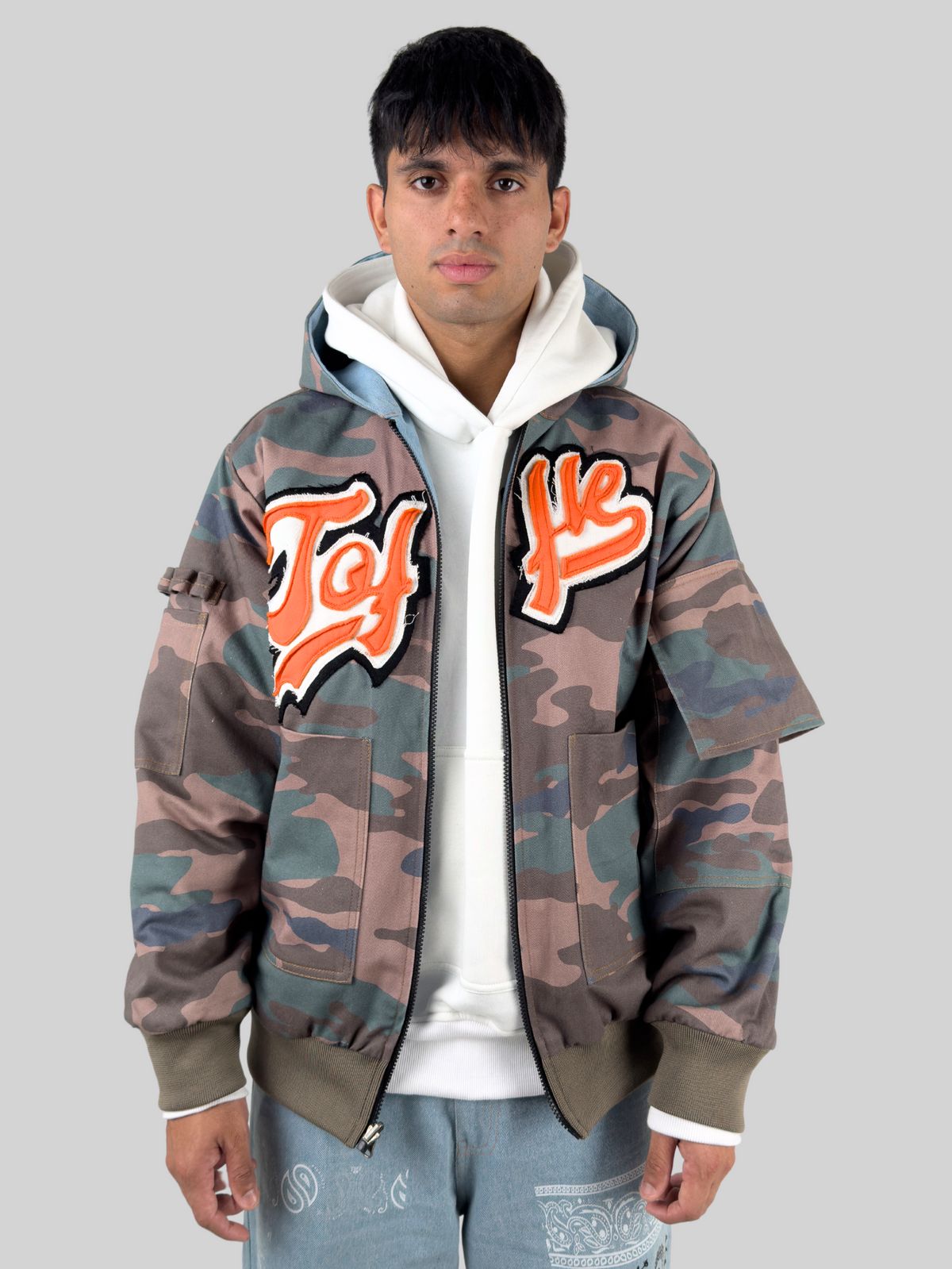 Denim Camo Reversible Jacket - image 7
