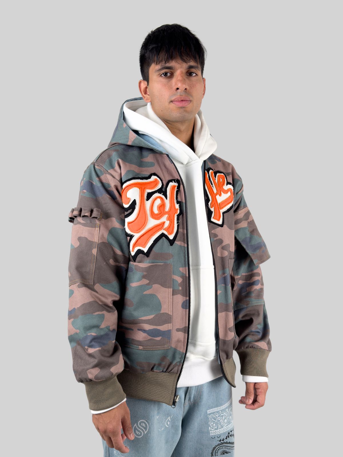 Denim Camo Reversible Jacket - image 10