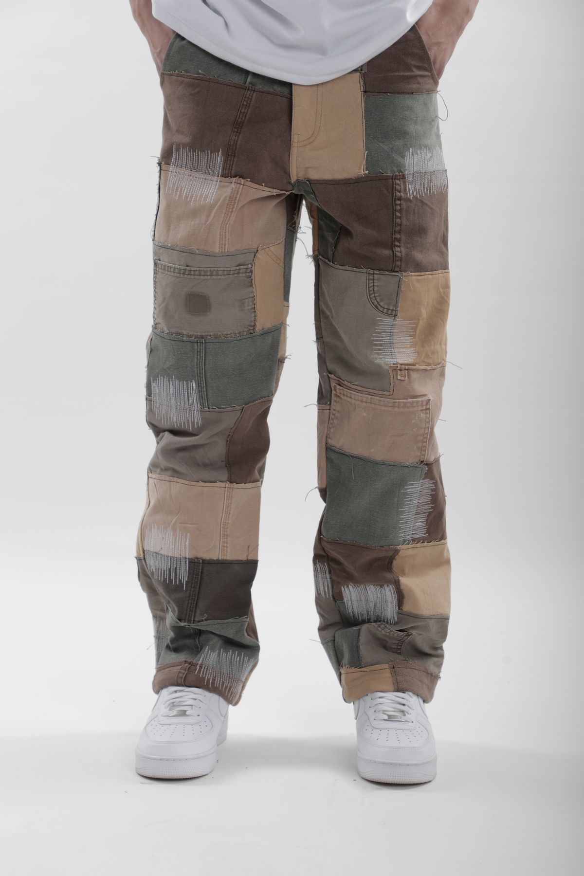 Earth Patchwork Jeans - image 3