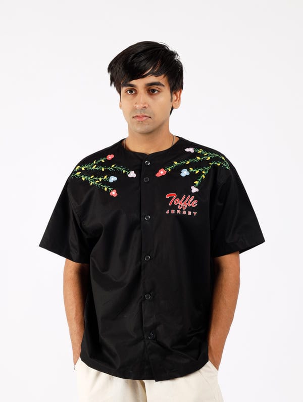 Toffle — Floral Dark Jersey Shirt