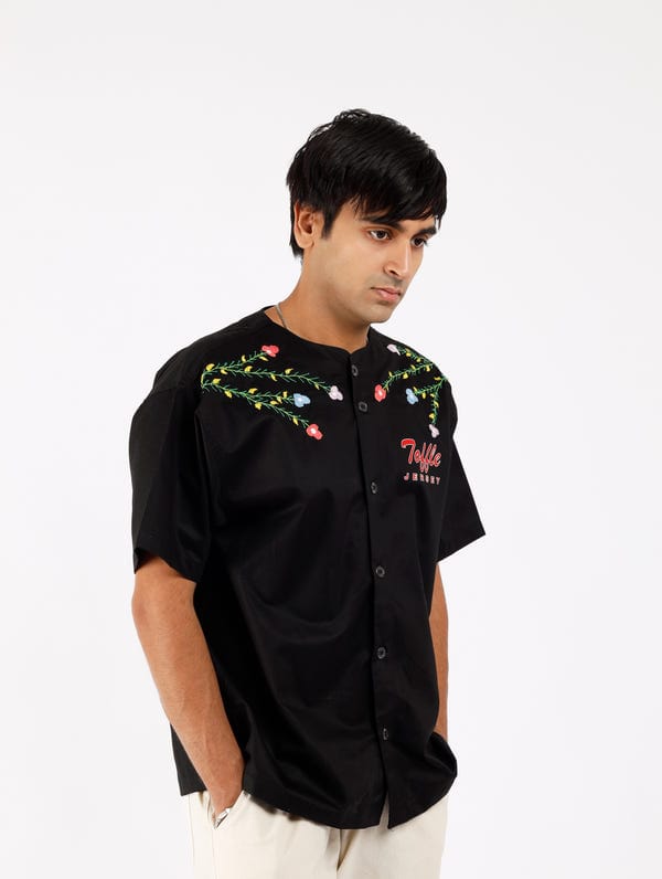 Toffle — Floral Dark Jersey Shirt