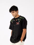 Floral Dark Jersey Shirt view 3