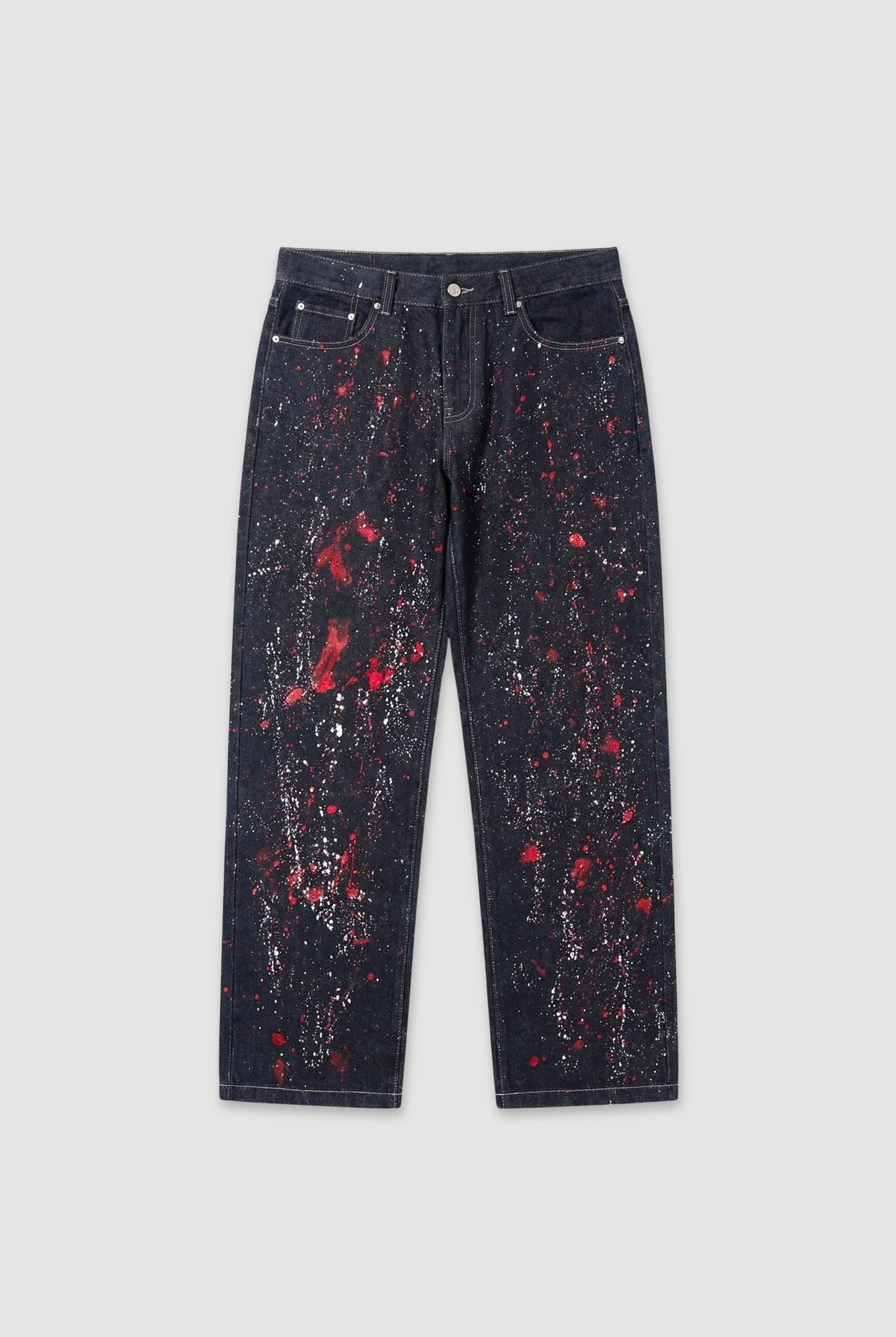 Splatter Denim Jeans - image 1