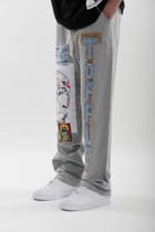 Grey Patchwork Jogger view 1