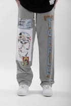 Grey Patchwork Jogger view 3