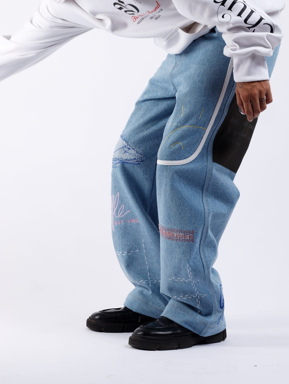 Blue Follow Jeans - image 5