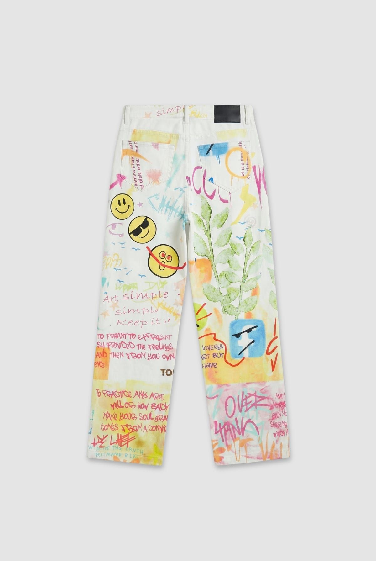 Graffiti White Jeans - image 3
