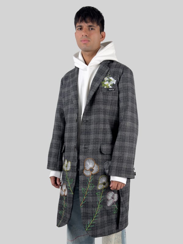 Toffle — Grey Wool Overcoat