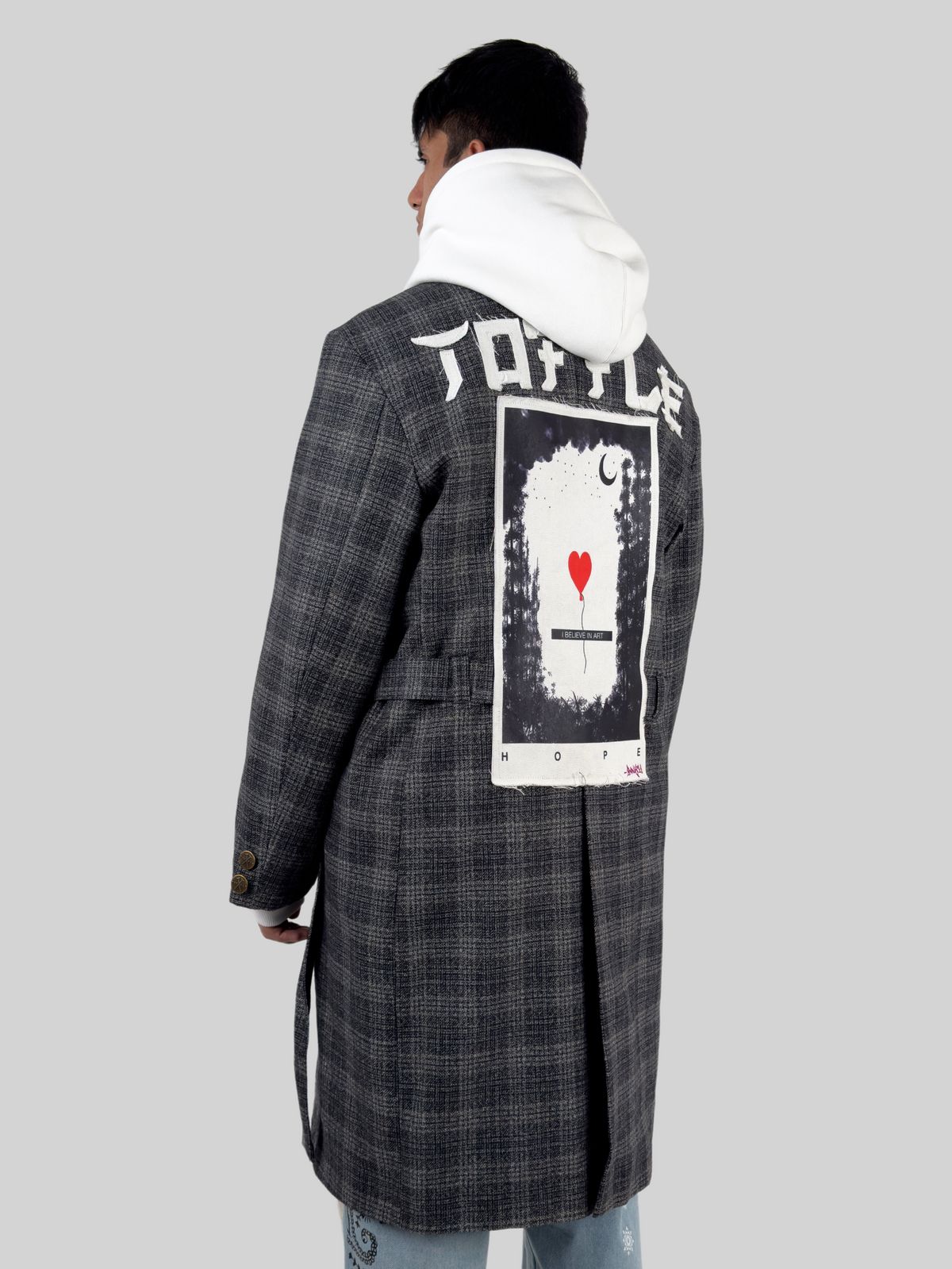 Grey Wool Overcoat - image 4
