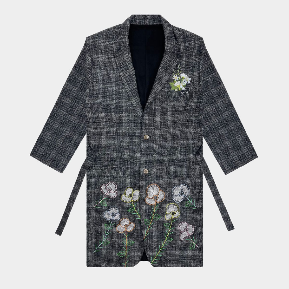 Grey Wool Overcoat - image 5