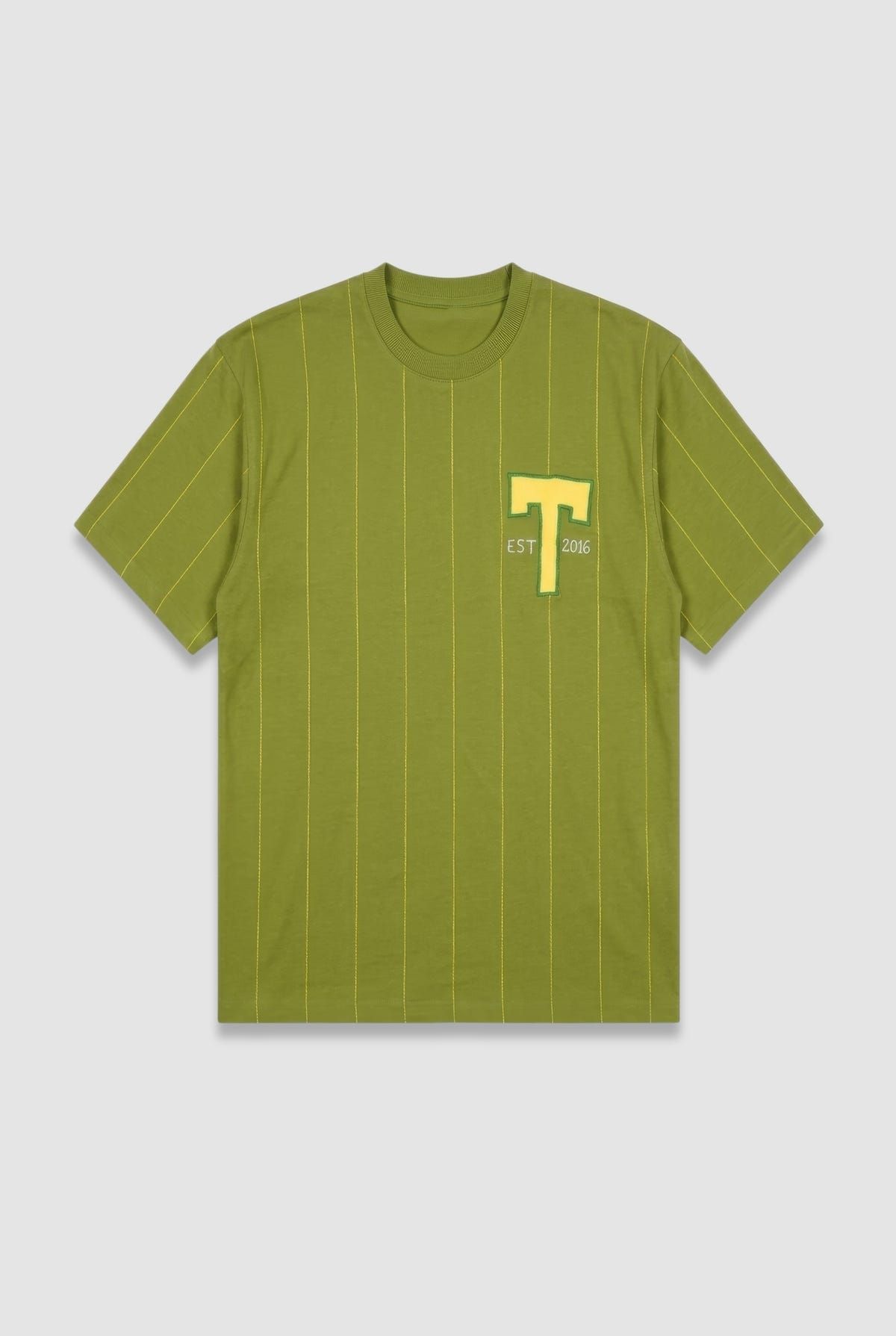 Green Stripe Jersey T-shirt - image 1