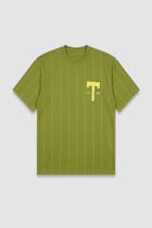 Green Stripe Jersey T-shirt view 1