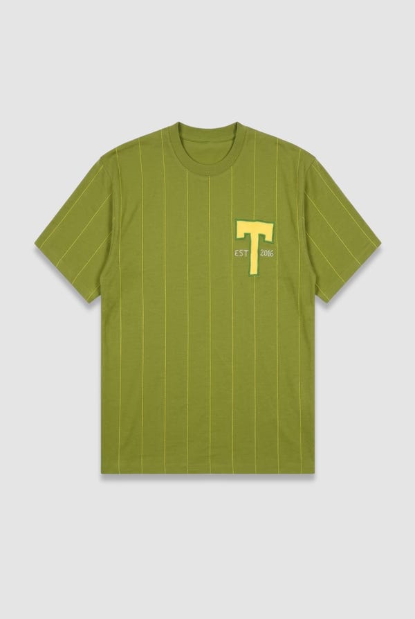 Toffle — Green Stripe Jersey T-shirt